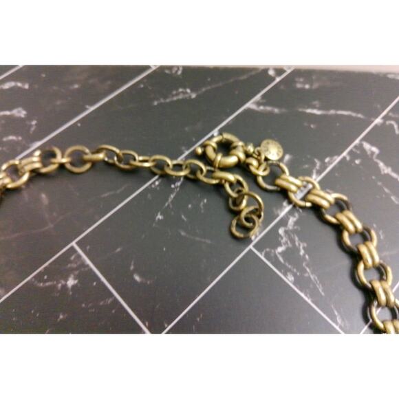 J Crew Bold Statement Rinestone Flowers Necklace - Picture 7 of 8